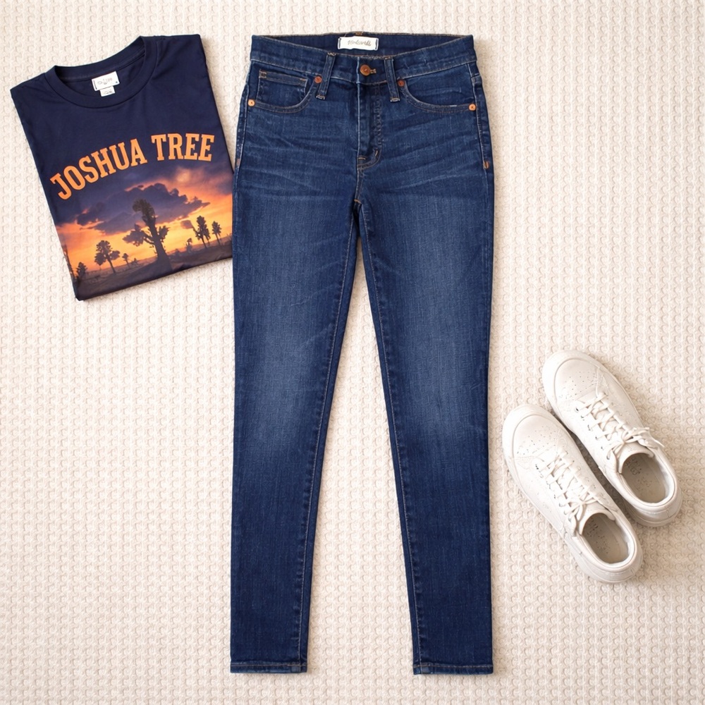 Madewell 9" High-Rise Skinny Dark Wash Jeans Size 24